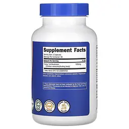 Комплекси грибів Turkey Tail Mushroom 120 Capsules Nutricost vit0005610 - мініатюра 2