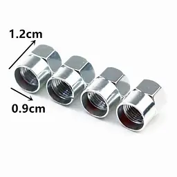 Ковпак вентиля колеса Seat 4 шт Тюнінг Сірі - мініатюра 5