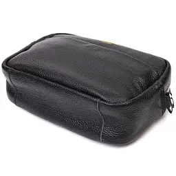 Відмінна сумка жіноча на плече з натуральної шкіри 22123 Vintage чорна - мініатюра 8