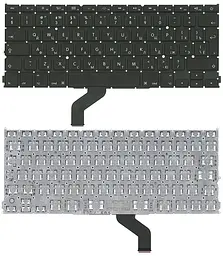 Клавіатура для ноутбука Apple MacBook Pro (A1425) з підсвічуванням (Light) Black, (No Frame), RU (вертикальний ентер) - мініатюра 3