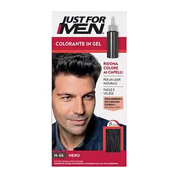 Фарба-гель камуфлююча для волосся Just For Men H-55 чорна