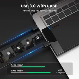 Зовнішній карман для накопичувача UGREEN US221 2.5 Inch Hard Drive Box (UGR-30848) - мініатюра 2