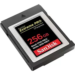 SanDisk Extreme PRO CFexpress Card Type B, 256GB, 1700MB/s Read, 1200MB/s Write, EAN: 619659180843 - мініатюра 2