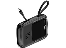 Портативна батарея Powerbank Baseus Q-Pow Digital Display With Type-C Cable 10000 mAh PPQD-A01 Black - мініатюра 3