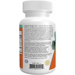 Добавка Now Foods Iron Complex 100 капсул - мініатюра 3