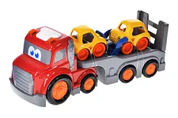 Іграшковий автовоз з машинками інерційний світлозвукові ефекти Busy City 7807, в коробці р.32x12x18 см YG Toys - мініатюра 2