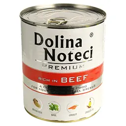 Вологий корм для собак Dolina Noteci Premium з яловичиною 800 г - мініатюра 2