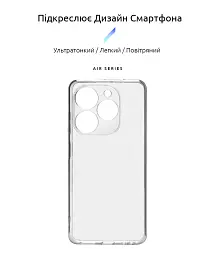 Чохол ArmorStandart Air для Tecno Spark Go 2024 (BG6) Camera cover Clear - мініатюра 2
