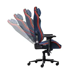 Trust Крісло GXT721SM Ruya Pro Superman edition, ПУ кожа, Foldable Armrests, синій - мініатюра 8