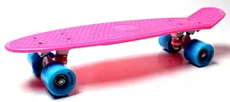 Пенні борд скейт 55 х 15 см до 80 кг. ABEC-7 матові колеса Penny Board Малиновий - мініатюра 3