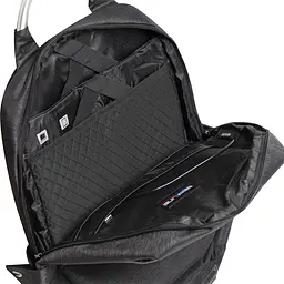 Рюкзак міський Semi Line USB 21 Black (P8252-0), Чорний - мініатюра 5