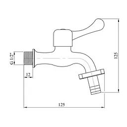 Кран для поливу Agua Toledo-C099 1/2'' ЗР (CV018621) - мініатюра 3