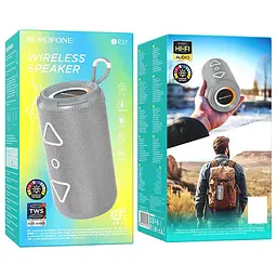 Bluetooth Колонка Borofone BR37 Noble sports Dark Gray - мініатюра 2