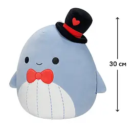 М'яка іграшка Squishmallows Синій Кит Самір 30 см (SQVA00873) - мініатюра 4