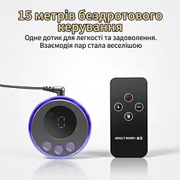 Електростимулятор простати та точки G з нержавіючої сталі з пультом ДК 110 мм - мініатюра 6