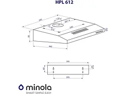 Витяжка Minola HPL 612 BR - мініатюра 9