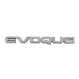 Емблема напис EVOQUE срібло 160х15мм метал (на скотчі)