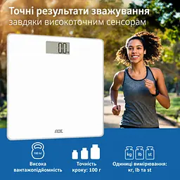 Ваги цифрові підлогові Amina ADE BE2306-2 білі - мініатюра 5