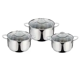 Набор посуды из нержавеющей стали Berlinger Haus Silver Jewellery 6 предметов (BH-6662)