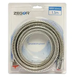 Шланг для душу Zegor WKR-009 підшипник 360° 1,5 м Хром 30412