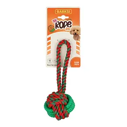 Іграшка Barksi TPR Rope Ball м'ячик на канаті з TPR вставкою 22 см