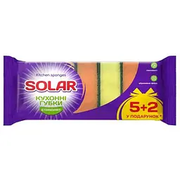 Губки кухонні SOLAR 7шт Standart