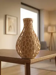 Ваза Voronoi Organic 12 x 12 x 17 см - мініатюра 2