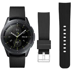 Ремінець BeWatch шириною 20 мм для Samsung Galaxy Active 2 Galaxy watch 3 41 мм Чорний (1012101) - мініатюра 2