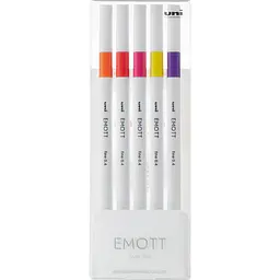 Набір лайнерів Uni Emott Fine Line Passion Color 0.4 мм 5 кольорів (PEM-SY/5C.02PC)