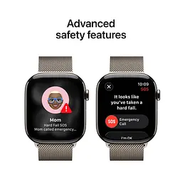 Смарт-годинник Apple Watch Series 11 GPS + Cellular 42mm Natural Tit. Case w. Natural Milanese Loop (MF8P4) - мініатюра 3
