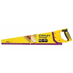 Ножівка по дереву Stanley Sharpcut L= 550 мм 11 зубів/1" (STHT20372-1) - мініатюра 3