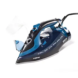 Праска Holmer HIТ-2538, Black/Blue, 2500W, тефлон, паровий удар 130 г/хв, постійна подача пари 30 г/хв, вертикальне відпарювання, очищення від накипу - мініатюра 2