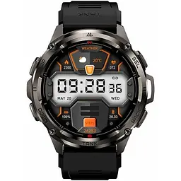 Смарт-годинник Kospet Tank T3 Ultra Black з 2 ремінцями (метал + силікон) - мініатюра 2