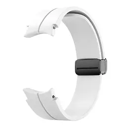 Браслет Cls-black для Samsung Galaxy Watch 4 - білий ширина кріплення 20мм силікон Watchbands (W33-2WB21134651) - мініатюра 3