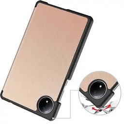 Чохол BeCover Smart Case для Xiaomi Redmi Pad SE 8.7" Рожево-золотистий (711909) - мініатюра 3