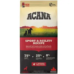 Сухий корм для дорослих активних собак усіх порід Acana Sport&Agility Recipe з куркою 17 кг a53017 - мініатюра 1