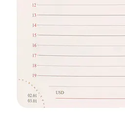 Діловий блокнот Leo Planner твердий А5 датований 2027 Royal 252770 368 аркушів бордовий - мініатюра 8