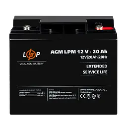 Акумулятор AGM LPM 12V-20 Ah під болт М5 - мініатюра 2