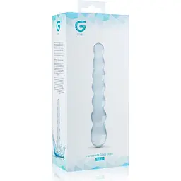Скляний дилдо у вигляді намистин Gildo Glass Dildo No. 19 - мініатюра 5