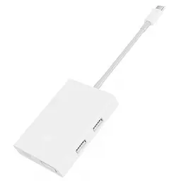 Адаптер хаб Xiaomi Mi Usb-C to VGA and Gigabit Ethernet Multi-Adapter ZJQ04TM перехідник - мініатюра 4