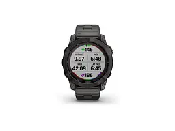 Смарт-годинник Garmin Fenix 7X Sapphire Solar C. Grey DLC Titanium w. Carbon Grey DLC Vented T. Band (010-02541-27) - мініатюра 4
