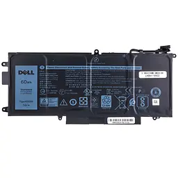 Акумулятор для ноутбука Dell K5XWW (Latitude 5285, 5289, L3180, 7390 2-in-1) 7.6V 7500 mAh 60Wh Black