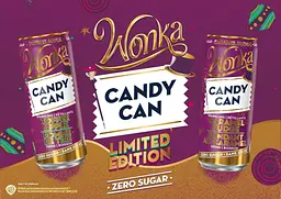 Напій Candy Can Wonka лімітована колекція зі смаком карамельного яблука без цукру 330 мл - мініатюра 4