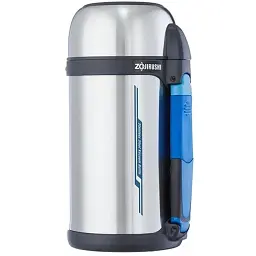 Термос Zojirushi SF-CС13ХA 1.3 л (складана ручка + ремінець) Steel