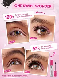 Туш (об'єм та підкручування) SHEGLAM Lashlighter Up & Out Mascara - мініатюра 2