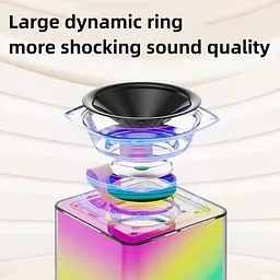 Міні-дитяче караоке з RGB-підсвіткою K18 ∙ Bluetooth-колонка K18 з 2 мікрофонами - мініатюра 3