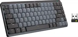 Клавiатура бездротова Logitech MX Mechanical Mini Bluetooth Illuminated Graphite (920-010782) - мініатюра 2