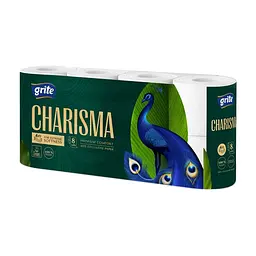 Туалетний папір Grite Charisma 4 шари 8 рулонів (4770023348828/4770023000344)