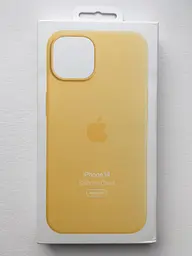 Чохол протиударний силіконовий Silicone Case MPT23ZE/A MagSafe (Original) для Apple iPhone 14 (6.1") Sunglow - мініатюра 2