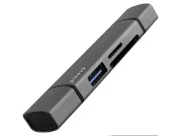 USB-хаб + картрідер Proove Arc Link 3-in-1 Silver (HBAL00210014)